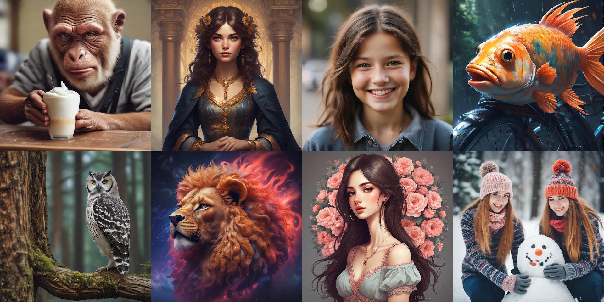 SDXL-Lightning sample results